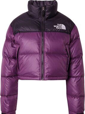 BNWOT The North Face Women's Nuptse Short Cropped Jacket Purple